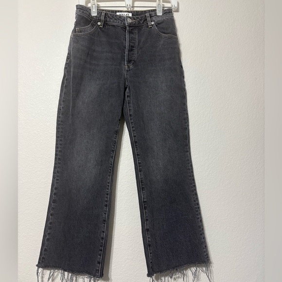 ROLLA'S Denim - ROLLA'S Cropped Classic Flare Black Jeans